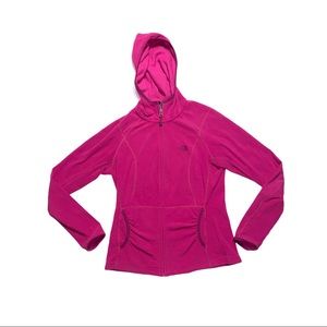 The North Face Polartec zip up pink sweater